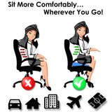 Medipaq - Memory Foam Contoured Seat and Back Cushion - Reduce Back Ache, Improve Posture!