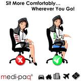 Medipaq® Freedom Cushion - Premium Support with Coccyx Cut-Out in 3D Breathable Mesh