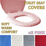 Medipaq Toilet Seat Cover - Super Warm Fleece - Retaining Ring - Universal Fit - Machine Washable