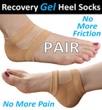 Recovery Gel Heel Socks - Protects and Eases Sore and Damaged Heels