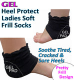 Ladies Recovery Gel Heel Frill Socks