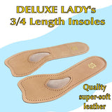 DELUXE-LADIES-Leather-Length-Insoles-foot-arch-support