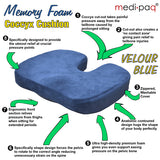 Medipaq® Memory Foam Coccyx Cushion Back Support