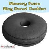 Medipaq® Memory Foam Ring Cushion  The Medipaq® Memory Foam Ring Cushion moulds to the contours of your body The cut out of the dounut cushion eliminates pressure on sensitive areas which promotes faster healing during conditions such as piles, after operations or childbirth.