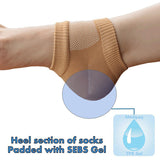 Recovery Gel Heel Socks - Protects and Eases Sore and Damaged Heels