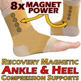 Recovery Magnetic Ankle Support - Our high quality ankle support offers all day comfort, support and magnets provide powerful magnetic therapy.