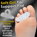 The NEW Super-Soft Gel Toe Relief Pad - TWO PAIR PACK (Large)