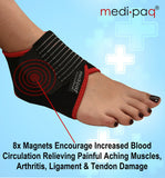 Neoprene Magnetic Ankle Support - Adjustable A scientifically designed product that brings quick support and releases painful pressure from your sore ankle.