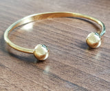 2x Magnetic Arthritis Health Bangle (Torque Bracelet) 24k Gold-Plated