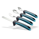 Easy Pick-Up Comfort Grip Cutlery Set - Great for Elderly Or Those With Weak Grasp