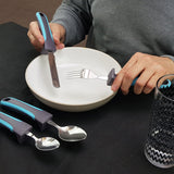 Easy Pick-Up Comfort Grip Cutlery Set - Great for Elderly Or Those With Weak Grasp