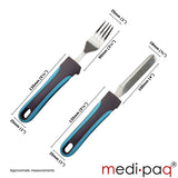 Easy Pick-Up Comfort Grip Cutlery Set - Great for Elderly Or Those With Weak Grasp