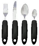 Comfort Grips Cutlery - Great for the Elderly