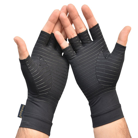 Anti ARTHRITIS Fingerless COPPER Compression Therapy Gloves