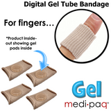 Medipaq® Gel Tube Toe/Finger Padded Bandage