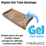 Medipaq® Gel Tube Toe/Finger Padded Bandage