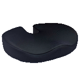 Medipaq®️ Cooling Gel Seat 100% Memory Foam Cushion - Coccyx Cut Out - Orthopaedic Tailbone Seat Pad For Sciatica, Back And Tailbone Pain - For Home, Office, Car and Yoga - (Black 3D Mesh)