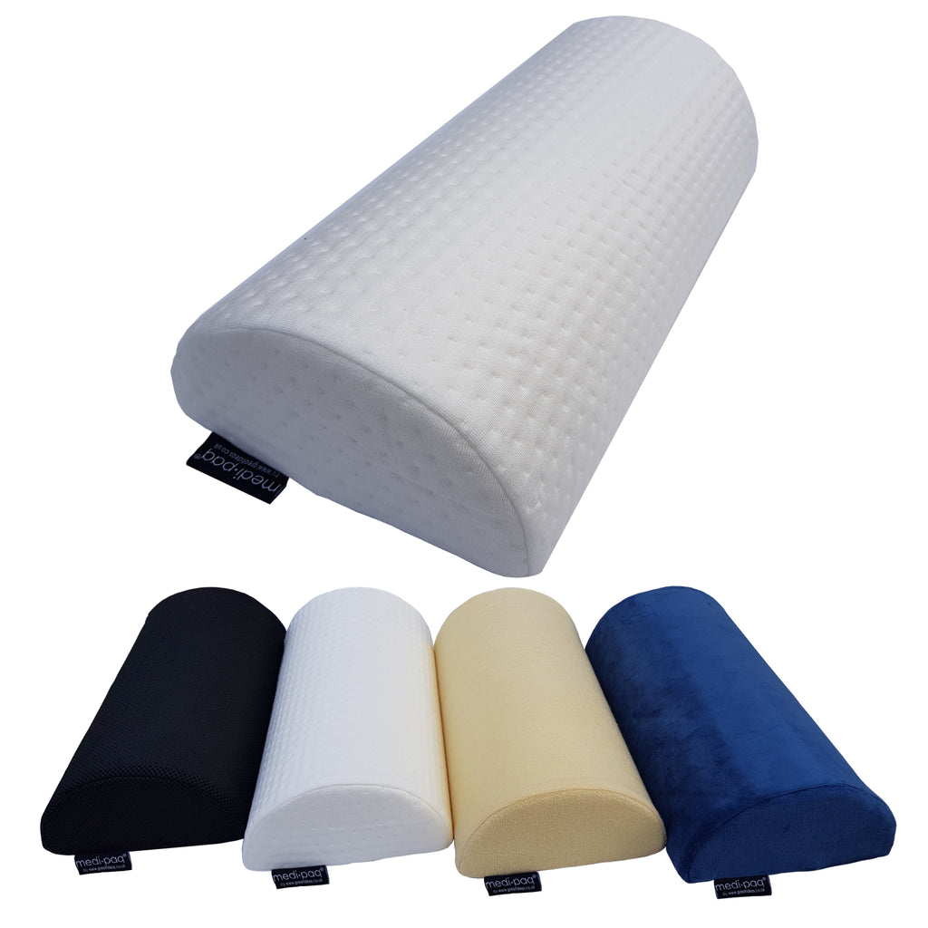 Medipaq® Half Moon' Memory Foam Cushion Pillow - Soft Yet Firm - Use For Neck, Lower Back, Knees, Legs, Feet Virtually Any Position!