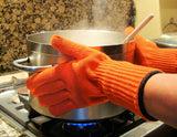 Long Wrist-Protection Heat Proof Gloves - PAIR - 33cm in Length