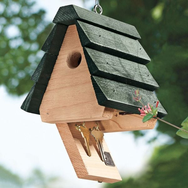 Hide-a-Key Birdhouse - Songbird Essentials Hide-A-Key House - 