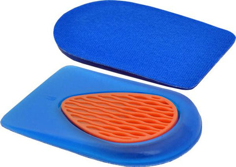 Soft Gel Comfort Heel Support Pads - 2 PAIR PACK Relieve Foot, Leg and Back Ache Now!