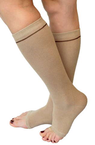 GEL-LINED HEEL AND TENDON PROTECTOR SOCKS