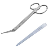 EXTRA LONG Toe Nail Chiropody Scissors PLUS Nail File