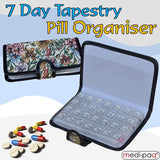 7 Day Tapestry Pill Organiser Box