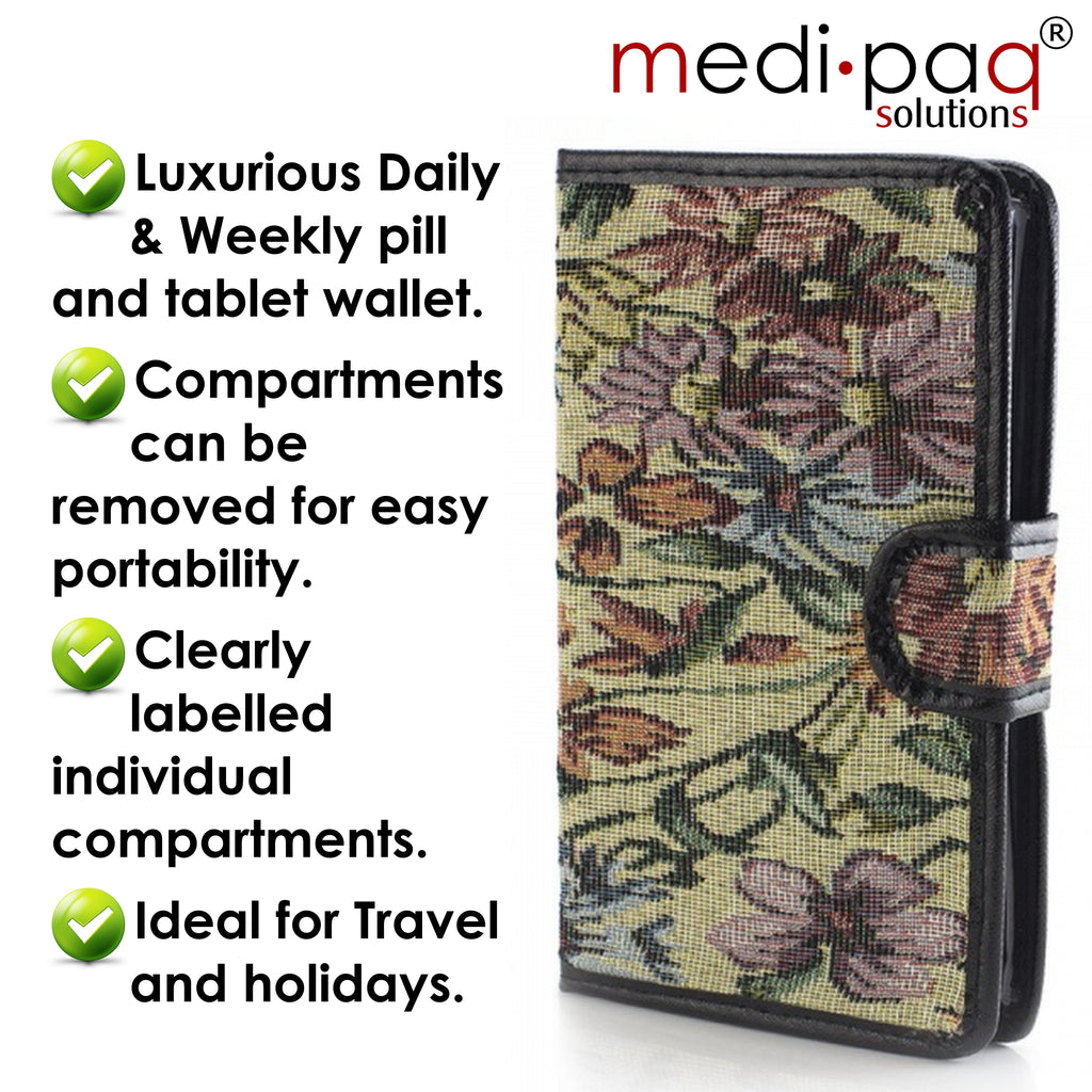 7 Day Tapestry Pill Organiser Box