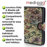 7 Day Tapestry Pill Organiser Box