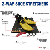 Medipaq - Premium Plastic Shoe Tree Stretchers - Put an End to Your Children's Tight Fitting Shoes. with Cedar Balls, Shoehorn and Drawstring Bag. (for UK Children's Size 11 to Adult Size 2)