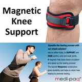 2x Knee Patella Compression Support Straps with 4x Powerful Magnets