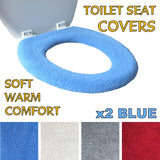 Medipaq Toilet Seat Cover - Super Warm Fleece - Retaining Ring - Universal Fit - Machine Washable