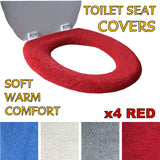 Medipaq Toilet Seat Cover - Super Warm Fleece - Retaining Ring - Universal Fit - Machine Washable