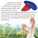 Arch Aids - ¾ Length Orthotic Insole PAIR