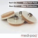 Felt Floor Scratch PROTECTION Pads - 4x Large 1½" Pads